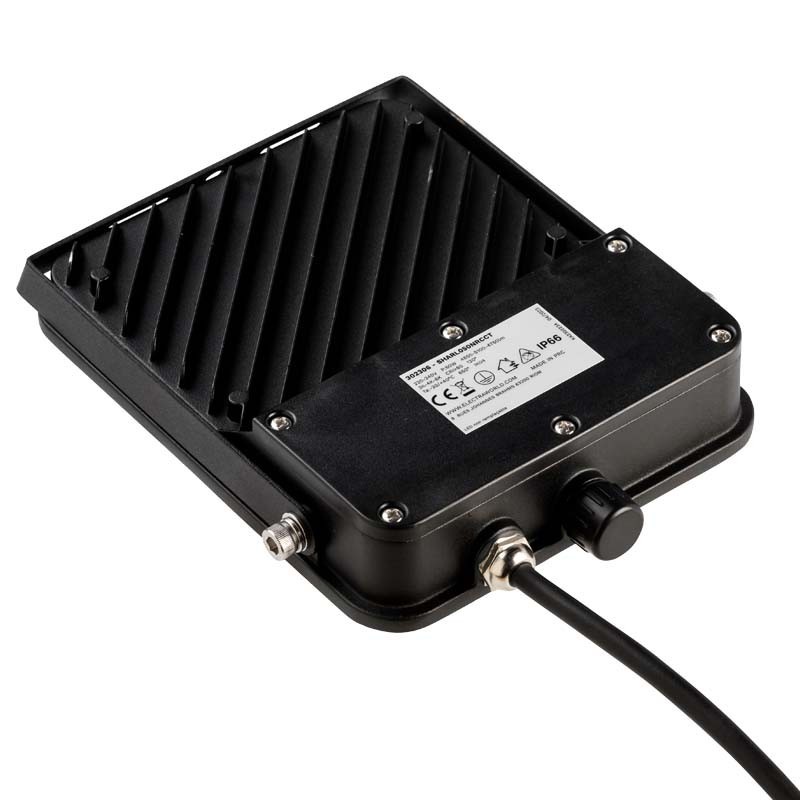 Arrière Luminaire Projecteur LED, SHARK Noir CCT 20W CCT (3K-4K-6K) IP66-IK04 2000lm