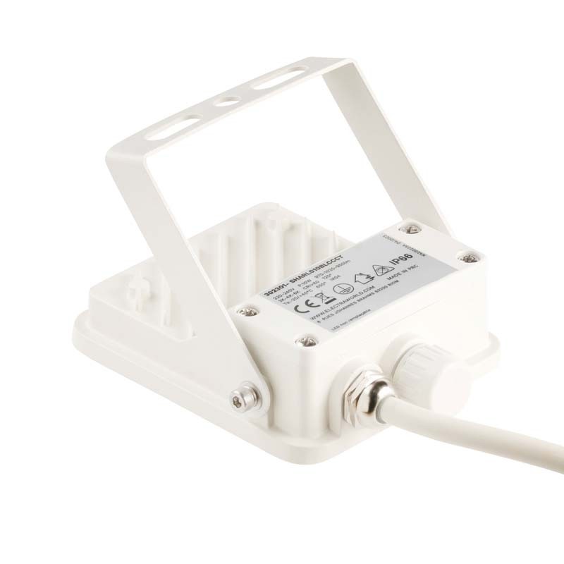 Arrière Luminaire Projecteur LED, SHARK Blanc CCT 10W CCT (3K-4K-6K) IP66-IK04 1000lm