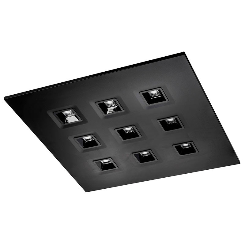 Luminaire dalle LED PLAISIO Noir 60x60mm Multi-puissance (18-22-26-30W)-(2220-2992-3515-3990lm) 4000K-IRC80 - UGR16