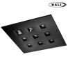 Luminaire Dalle LED PLAISIO noir 60x60mm DALI 2 PUSH Multi-puissance 28W-3800lm 4000K-IRC80 - UGR16