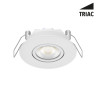 Luminaire SPOT ENCASTRE BLANC SOLOII CCT ORENTABLE 20° 6,5W 3CCT (3-4-5K) IRC80 780Lm