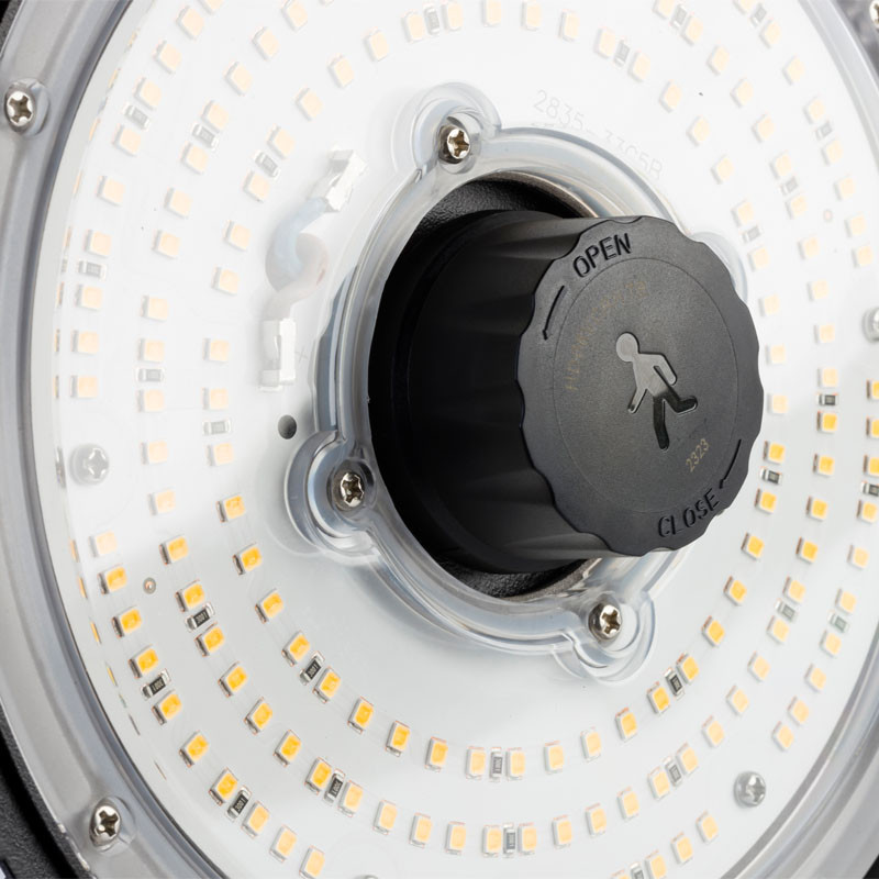 Armature industrielle GOLDO III 0-10V 200W 4000K avec détecteur HF Zhaga 18