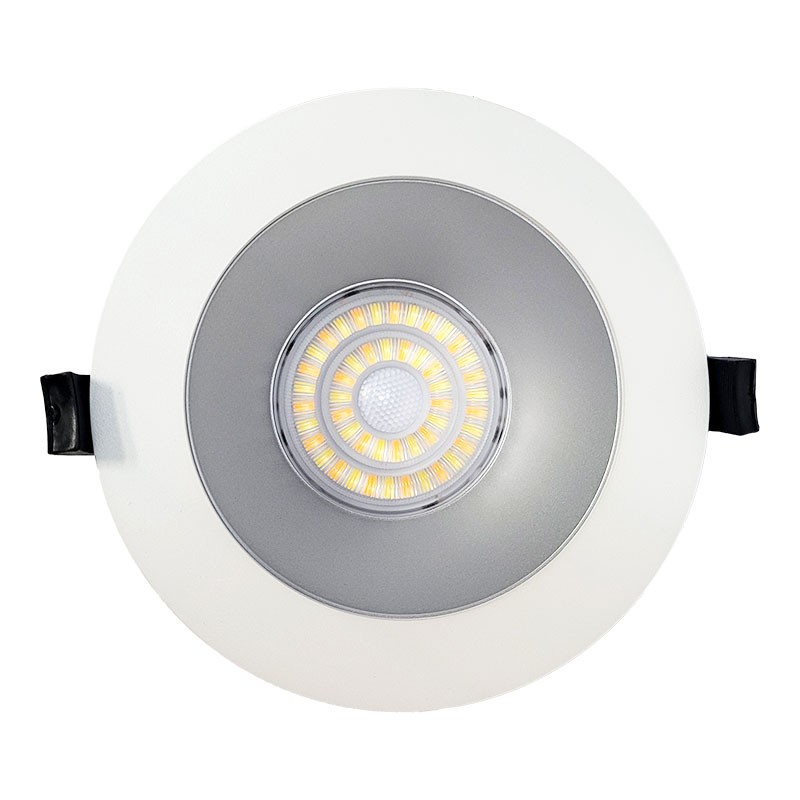 Luminaire downlight encastré GIRO III 9W 3CCT 1215lm Ø145x55mm UGR19 optique basse luminance