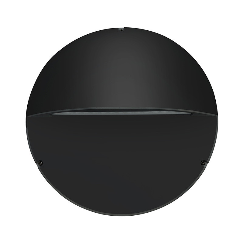 Vue de face du PHOBOS ASYMÉTRIQUE ULR≤1% CCT NOIR 20W 3CCT(2.7K-4K-6K)-IRC80-IP65 2500lm