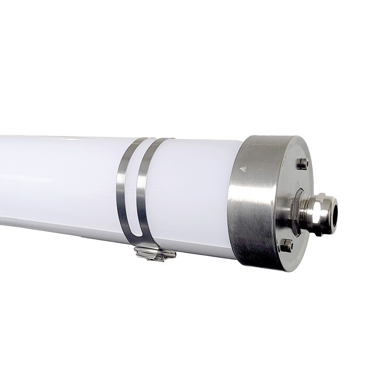 Luminaire tubulaire LED DIANE 1200mm 29W 4640lm 4000K-IRC80-IP65-IK10 Multi-Puissance Traversant