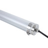 Luminaire tubulaire LED KOURSK III 70 OPAL 28W 4000K-IRC80-IP67-IK10-4200lm-CLIPS INOX - ELECTRA