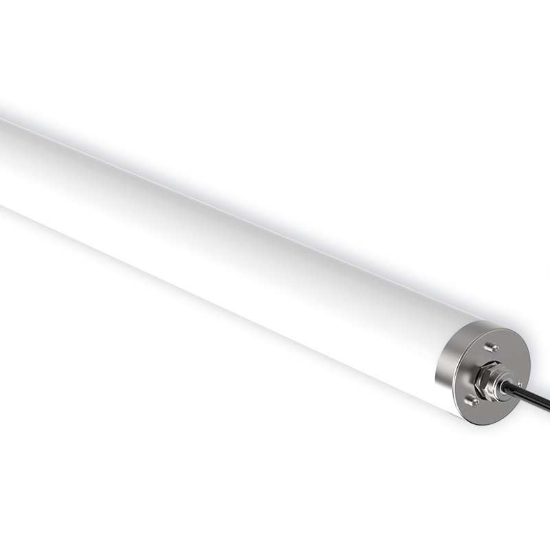 Luminaire tubulaire LED DAPHNE 1200mm 36W 4680lm 3000K-IRC80-IP69K-IK10 usage extérieur - ELECTRA