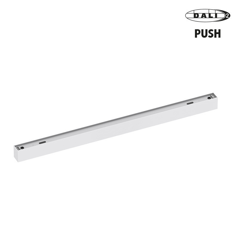 Arrière Luminaire apparent linéaire ORIZEO PRO UGR BLANC 32W 3650lm-2CCT (3000K-4000K) - DALI2 PUSH 1200mm