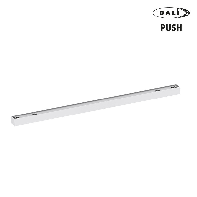 Arrière Luminaire apparent linéaire ORIZEO PRO UGR BLANC 38W 4400lm-2CCT (3000K-4000K) - DALI2 PUSH 1500mm