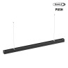 Arrière Luminaire apparent linéaire ORIZEO PRO UGR NOIR 38W 4400lm-2CCT (3000K-4000K) - DALI2 PUSH 1500mm