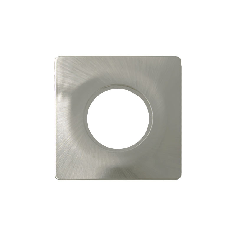 COLLERETTE CARRÉE ALU BROSSÉ FIXE pour spot décoratif KALYO