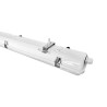 Dessus du Luminaire étanche T8 tube LED,  NAUTILUS III Max LED 2x18W IP65-IK06 1500mm