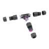 TEERAD CONNECTEUR T NOIR 3 SORTIES 3P IP68 A LEVIER